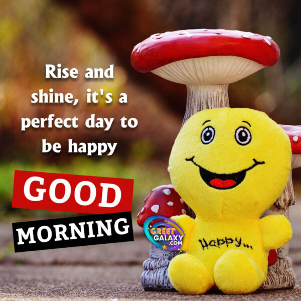 Rise And Shine, It's A Perfect Day To Be Happy Good Morning